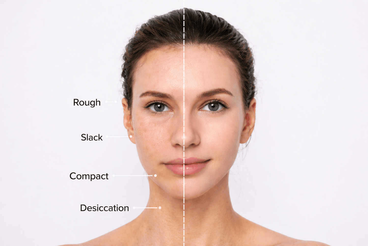 Before and after Velino LUMEX Pro treatment  visibly firmer, smoother and more radiant skin after consistent use